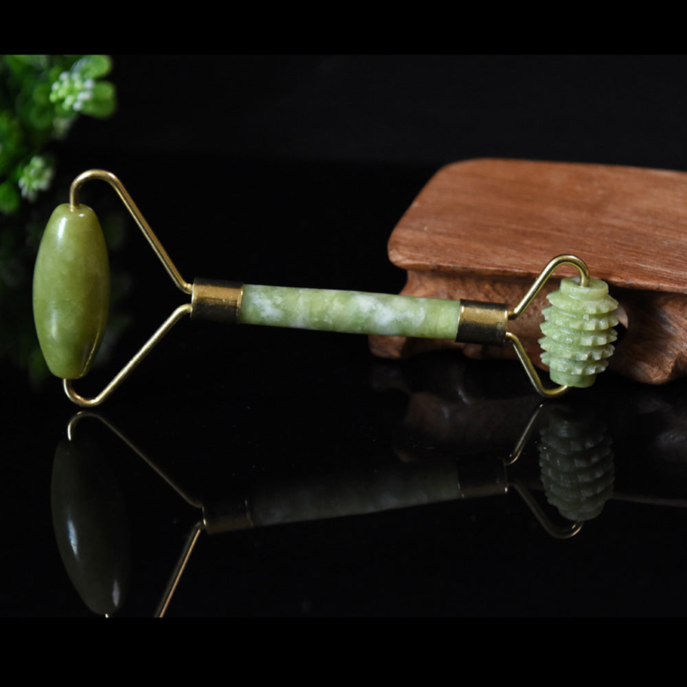 Jade Beauty Roller and Gua Sha Massager Tool
